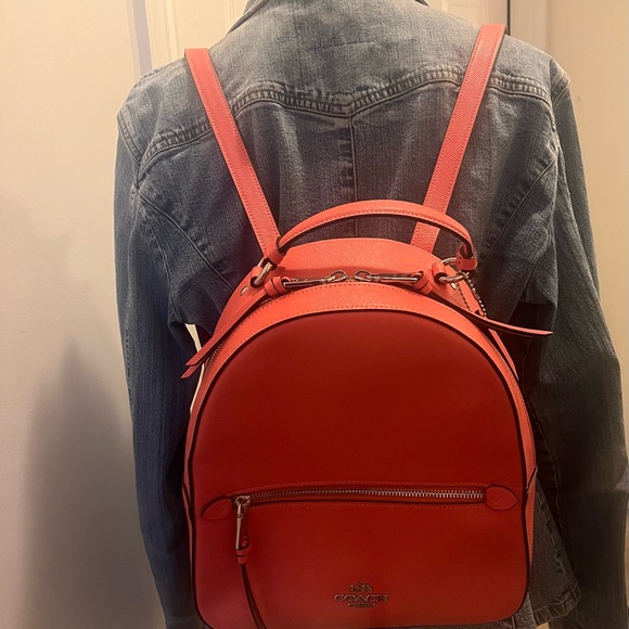 Coach Coral Leather Backpack - Picture 8 of 9